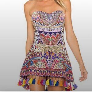 Camilla Dream Weavers Strapless Mini Dress M